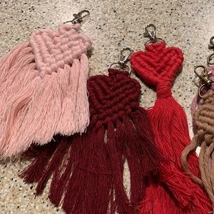🤩 ♥️ Galentines Valentines 🎁Super cute & fun heart keychains 🍩🌈  handmade